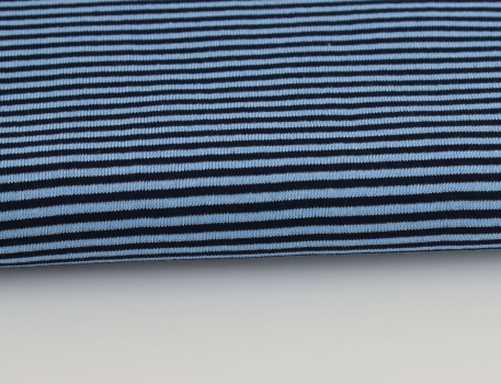 Preview: Bündchen blau/ dunkelblau (10 cm)